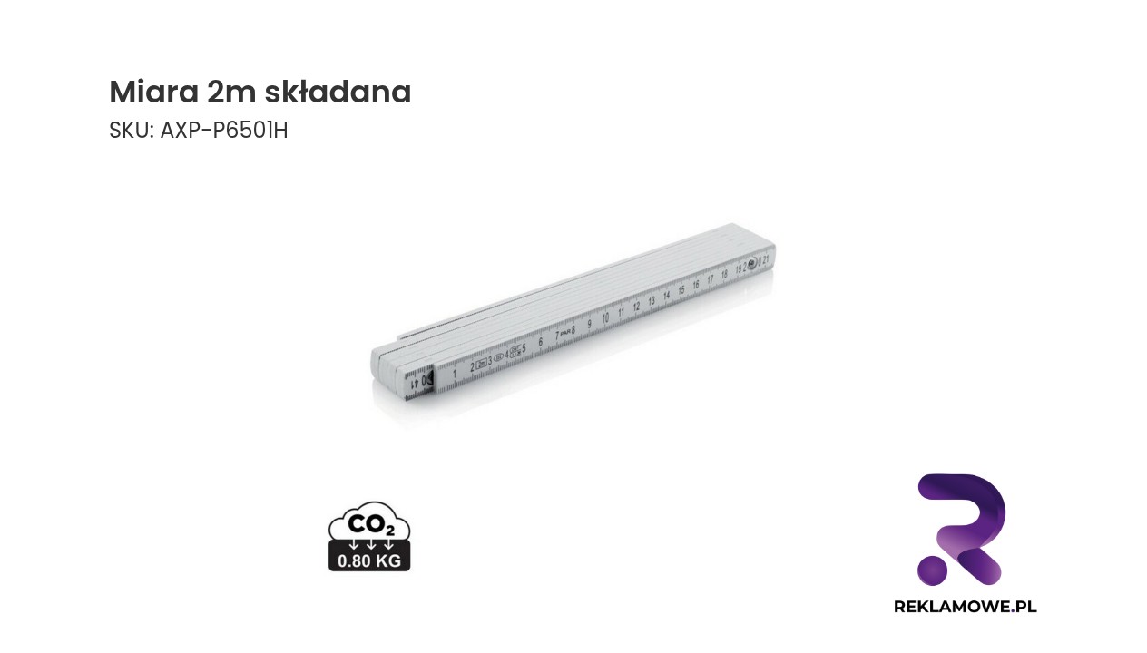 Zdjęcie składanej miary o długości 2 metry
