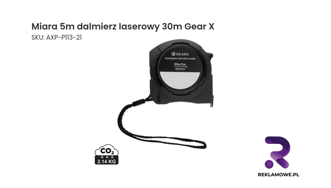 Miara 5 metrów z dalmierzem laserowym 30 metrów marki Gear X