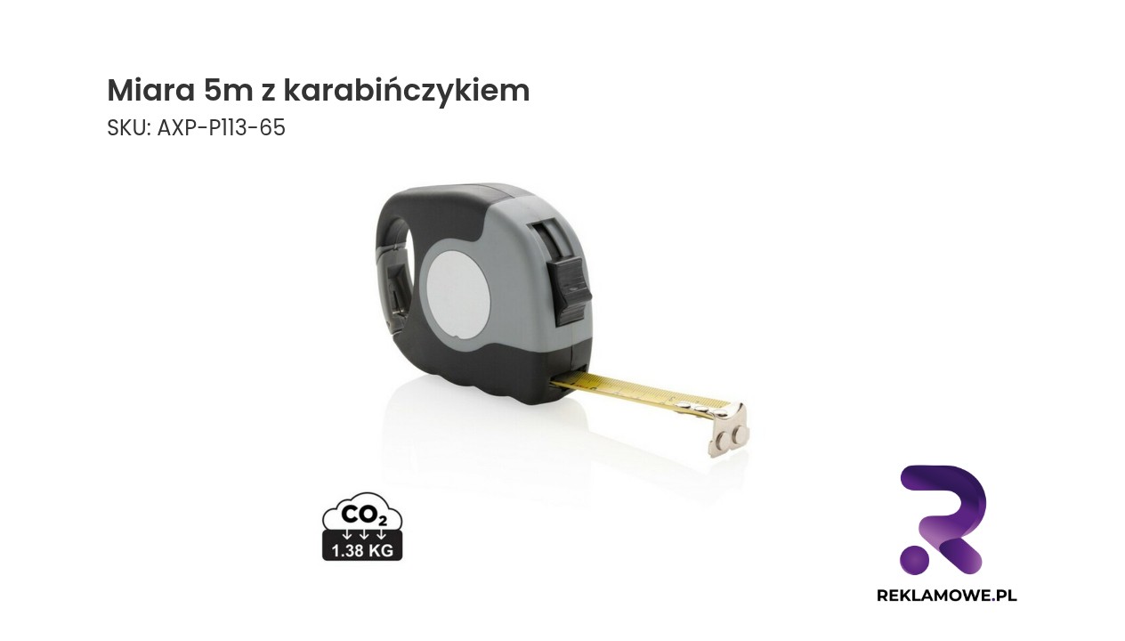 Miara 5 metrów z karabińczykiem