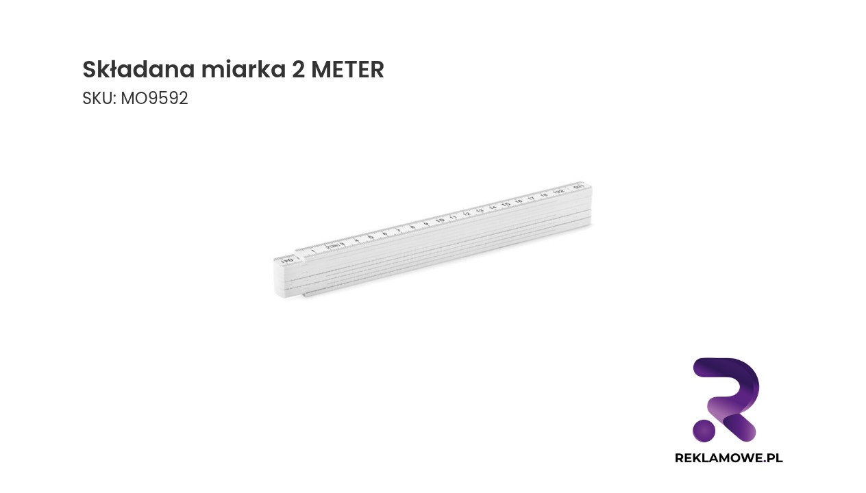 Składana miarka o długości 2 metry