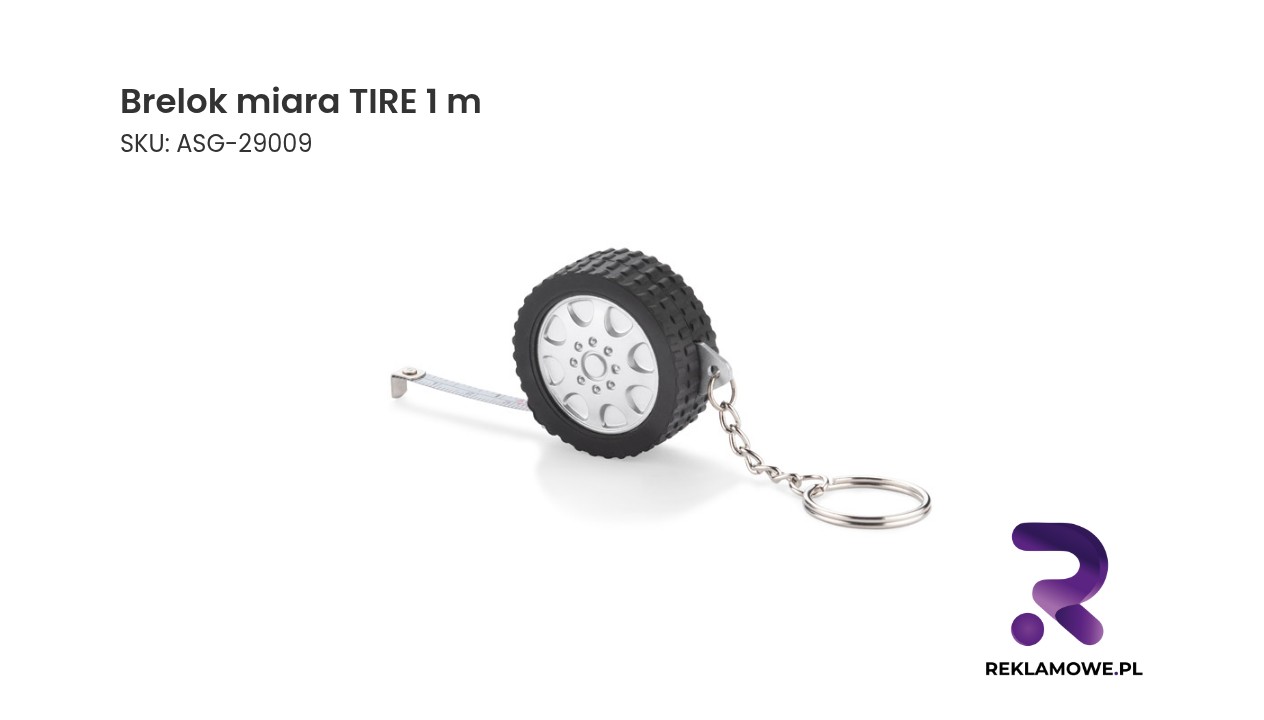 Brelok z miarą 1 metr model TIRE