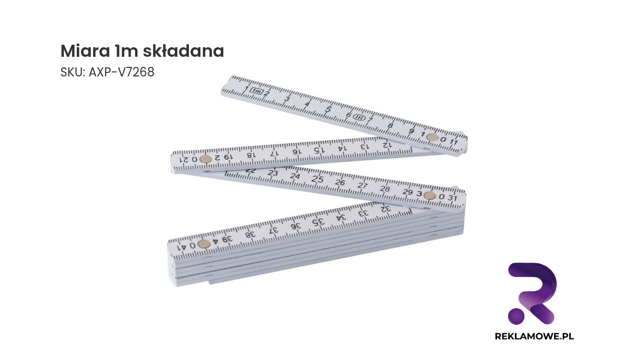 Miara 1m, składana Miara 1 m składana – praktyczna składana miarka do precyzyjnych pomiarów
