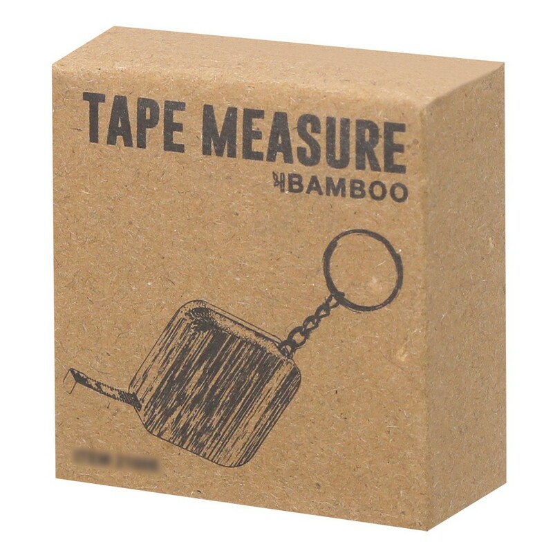 Miarka reklamowa bambusowy brelok do kluczy, miara 1m V2102-17_POV01 Bambusowy brelok do kluczy, miara 1m V2102-17_POV01